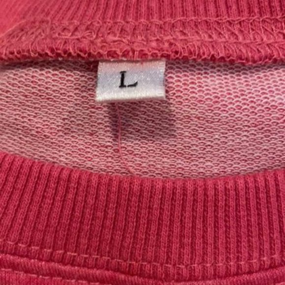 NWOT Women's Large Pink Sweatshirt - Picture 3 of 4